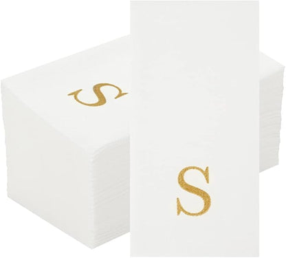Luxenap 15.8 X 7.9 Inch Linen-Feel Guest Towels, 2000 Lettered Hand Towels