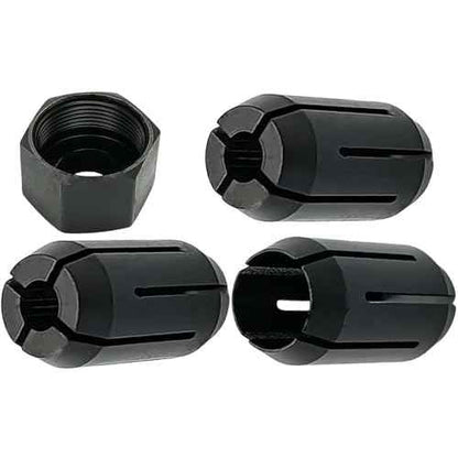 389243-00 389244-00 Cut-Out Tool Collet Kit replace For DeWalt DC550 DC551 DW660 Ryobi Collet 1/4 Inch - 690045003 P600 P530 SS50K P531 P601 Palm Router Parts (4 Pck)