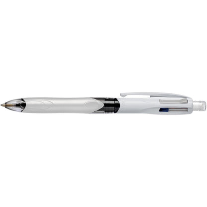 BIC 4 Colours Multifunctional Ballpoint Pen and HB Pencil Combo - Set of 12 - All in One Writing Instrument with Built in Eraser