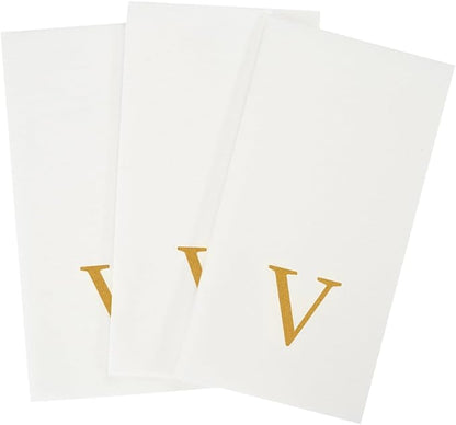 Luxenap 15.8 X 7.9 Inch Linen-Feel Guest Towels, 2000 Lettered Hand Towels