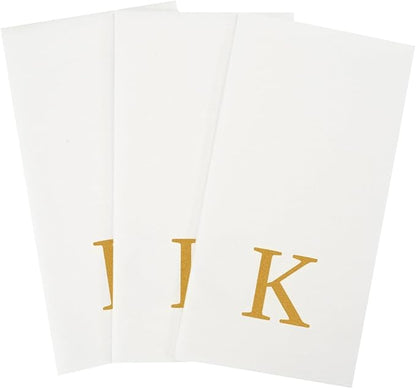 Luxenap 15.8 X 7.9 Inch Linen-Feel Guest Towels, 50 Lettered Hand Towels