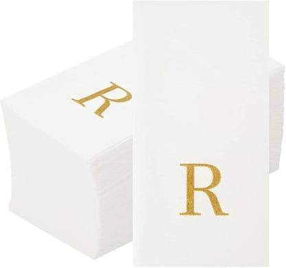 Luxenap 15.8 X 7.9 Inch Linen-Feel Guest Towels, 2000 Lettered Hand Towels