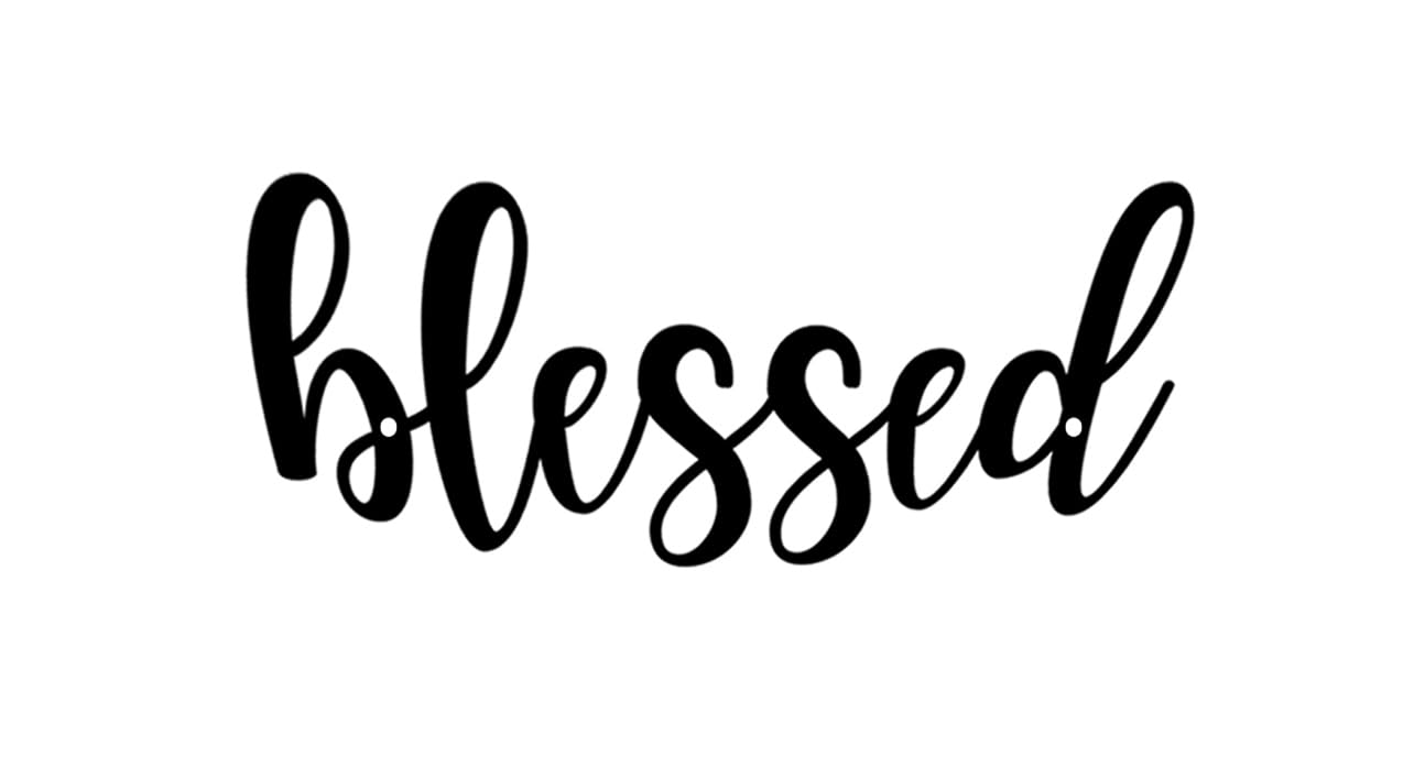 Blessed Metal Sign Wall Art Decor - 5X12IN Black Modern Sweet Dreams Farmhouse Signs for Hanging Above Bed Wall Decor for Bedroom