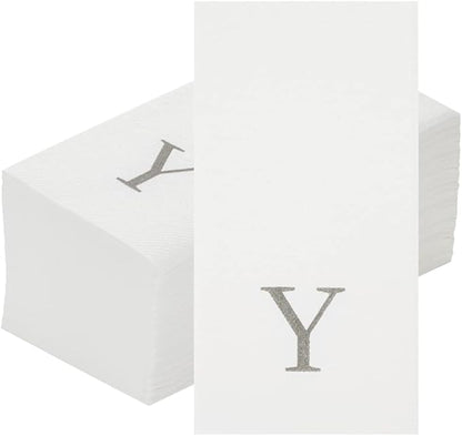 Luxenap 15.8 X 7.9 Inch Linen-Feel Guest Towels, 2000 Lettered Hand Towels