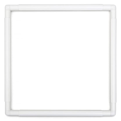 Square Embroidery Hoop 17 inch Cross Stitch Frame Large Embroidery Hoop Plastic Embroidery Frame Clip Quilting Frames for Hand Quilting, Cross Stitching , Needlepoint, Silk-Painting, Sewing