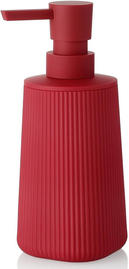 Small Soap Dispenser for Bathroom and Kitchen, Modern Farmhouse Striped Style