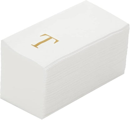 Luxenap 15.8 X 7.9 Inch Linen-Feel Guest Towels, 2000 Lettered Hand Towels