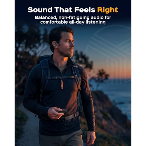 TREBLAB X4 – Waterproof Workout Headphones for Running & Gym - Silky Soft Secure Earhooks, 11H Battery, Physical Buttons, Noise Canceling Over-Ear Ear Hook Bluetooth Earbuds for Sports
