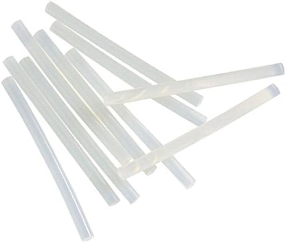 TrendBox Pack of 100 Clear 7mmx270mm - Hot Melt Glue Sticks Strips Melting Adhesive for Handmade Craft DIY Home Office Project Craftwork Fix & Repairs