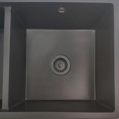 Black Polymer Drain Kitchen Sink Drain Assembly