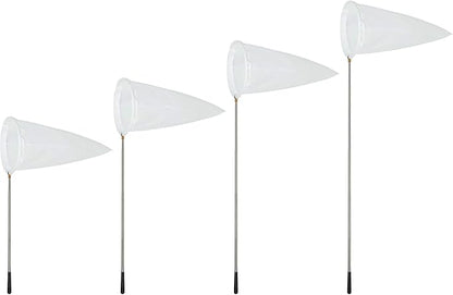RESTCLOUD Insect and Butterfly Net with 12" Ring, 24" Net Depth, Handle Extends to 59 Inches