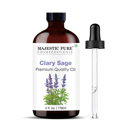 Majestic Pure Lavender Essential Oil with Glass Dropper - Huge 4 Fl Oz - 100% Pure and Natural Lavender Oil - Premium Grade Essential Oils for Diffuser, Aromatherapy, Soap and Candle Making