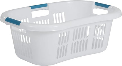 Rubbermaid Laundry Basket XL Hip-Hugger Basket 2.1-Bushel White Laundry