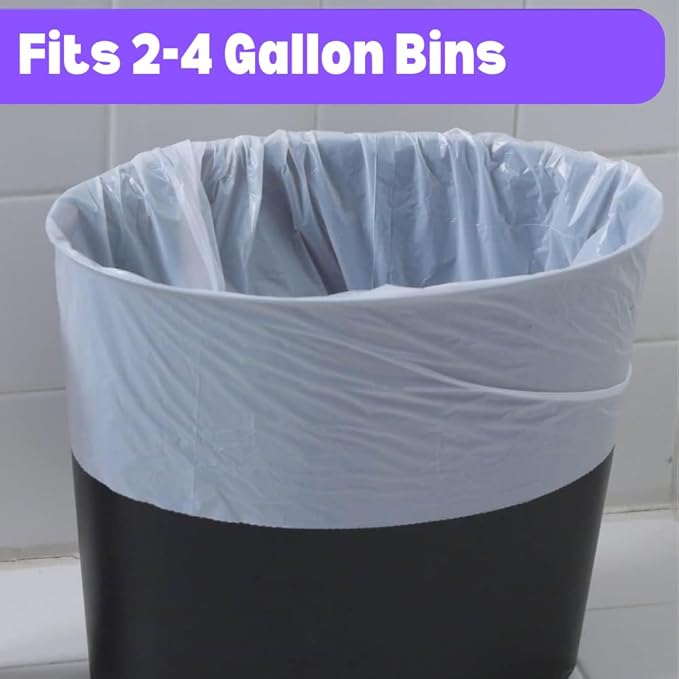 4 Gallon Trash Bag Lavender Scented Small Bathroom Garbage Bags Wastebasket Can