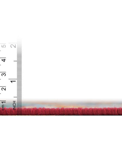 Unique Loom Outdoor Modern Collection Area Rug - Tamarindo (2' 7" x 10' Runner, Multi/ Burgundy)