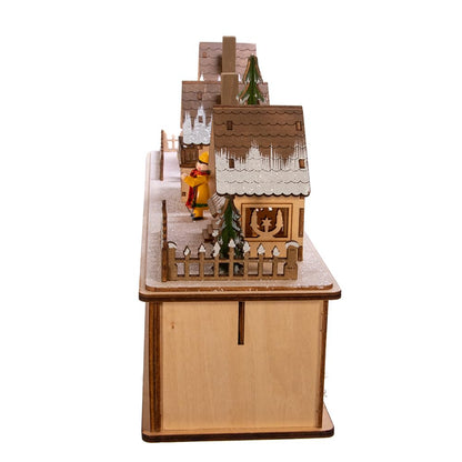 Kurt Adler Battery-Operated LED Wooden Village Houses