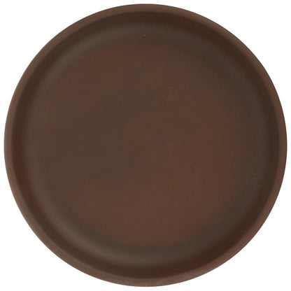 BESPORTBLE Purple Clay Flower Pot Tray - 4.72 Inch Round Ceramic Plant Saucer for Indoor and Outdoor Use Durable Water Catcher for Potted Plants
