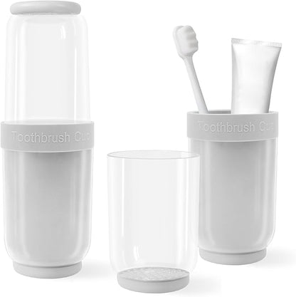 Toothbrush Cup with Cover, Travel Toothbrush Case Portable Toothbrush Holder