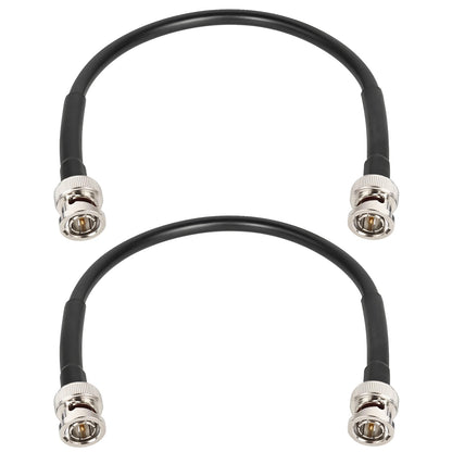 XRDS -RF 12G SDI Cable 1FT 2PCS, SDI Video Cables 3G/6G/12G 75ohm BNC Male Cable Supports HD-SDI/3G/6G-SDI/4K/8K for Video Security Camera SDI Converter