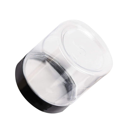 YUENPUN 35 Pack 12oz Clear PET Plastic Jars with Lids, Wide Mouth Containers for Crafts, Slime, Beads, Button Storage Organization
