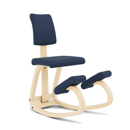 Varier Ergonomic Kneeling Chair for Office – Premium Kneeling Chair with Back Support for Posture Correction, Heavy Duty Desk Chair Cushion, Adjustable Office Chair Solution for Back Pain Relief