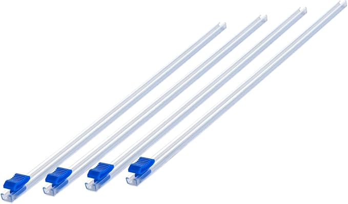 Plastic Wrap Cutter Slide Cutter - 4 pcs Self-Adhesive Fit 18" Roll Plastic Wrap Slide Cutter for Foil Wax Paper Parchment Paper - Slide Cutter Replacement Fit Most Brands Wrap Dispenser