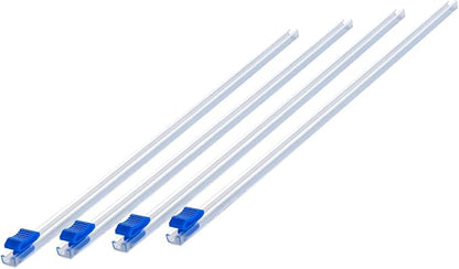 Plastic Wrap Cutter Slide Cutter - 4 pcs Self-Adhesive Fit 18" Roll Plastic Wrap Slide Cutter for Foil Wax Paper Parchment Paper - Slide Cutter Replacement Fit Most Brands Wrap Dispenser