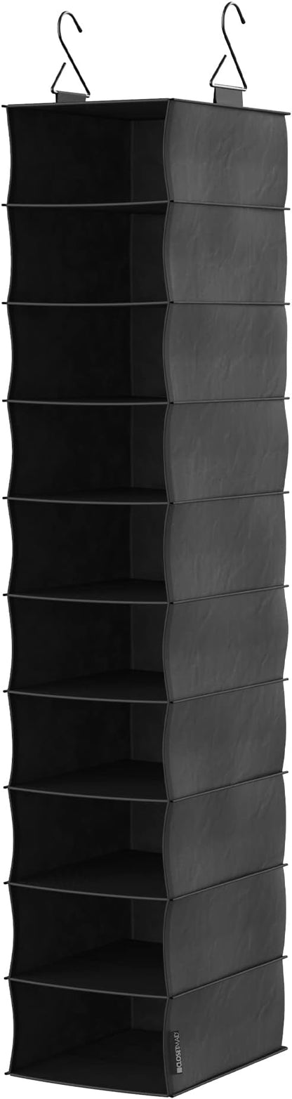 ClosetMaid 20502 10-Shelf Fabric Hanging Closet Organizer