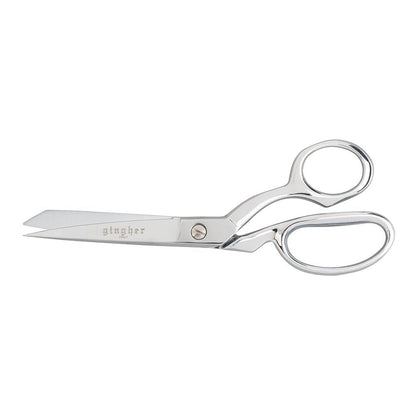 Gingher 8-Inch Micro-Serrated Edge Knife Edge Dressmaker's Shears, Blunt Tip