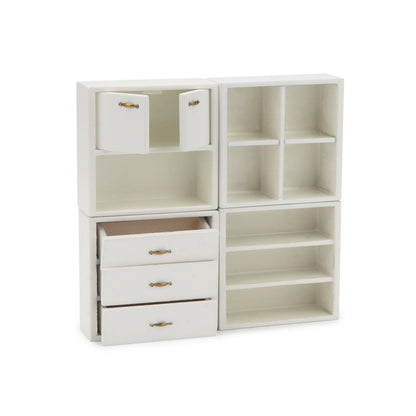 Dollhouse Miniature Furniture & Cake Cabinet Wooden Cabinet Cupboard Closet Various Styles of Furniture Accessories