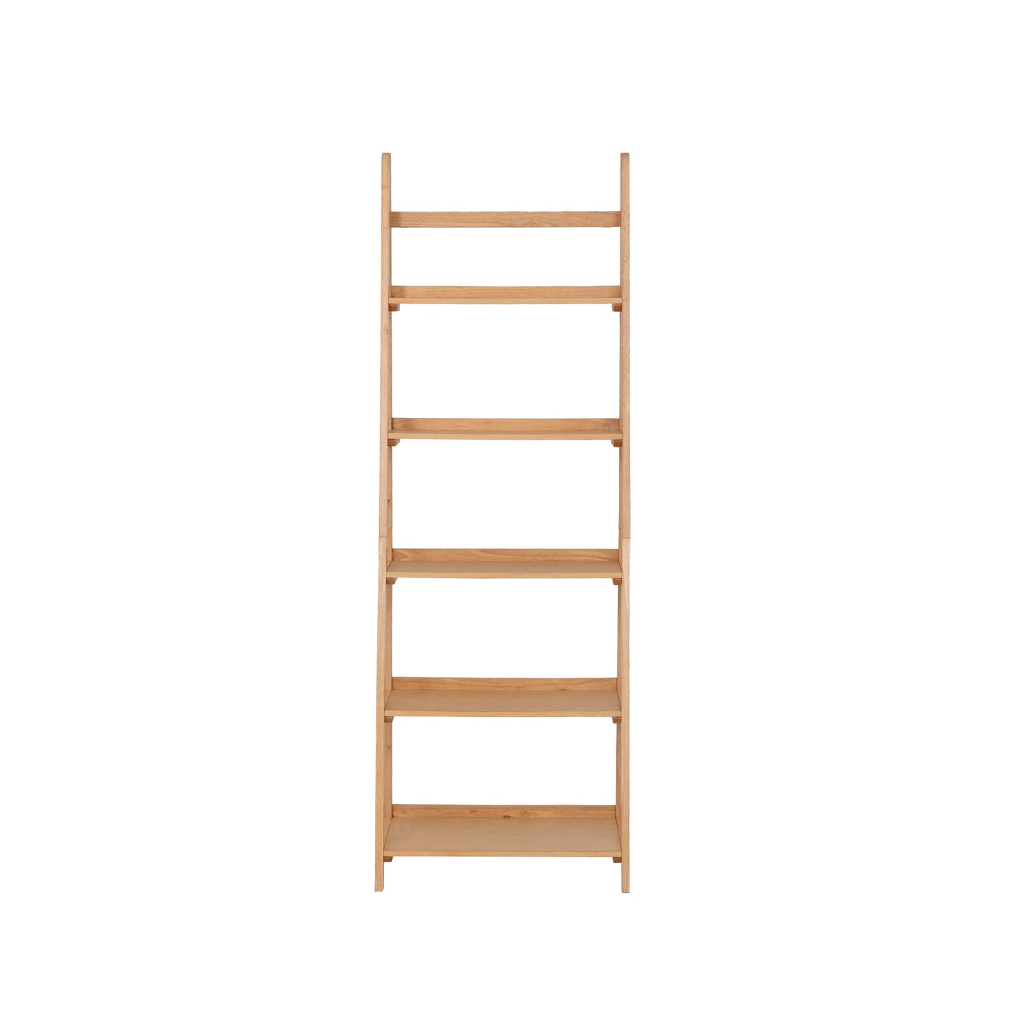 Linon Melissa Natural Wooden Five Shelf Ladder Bookcase