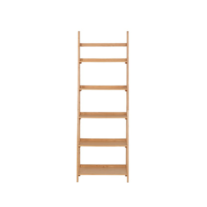 Linon Melissa Natural Wooden Five Shelf Ladder Bookcase