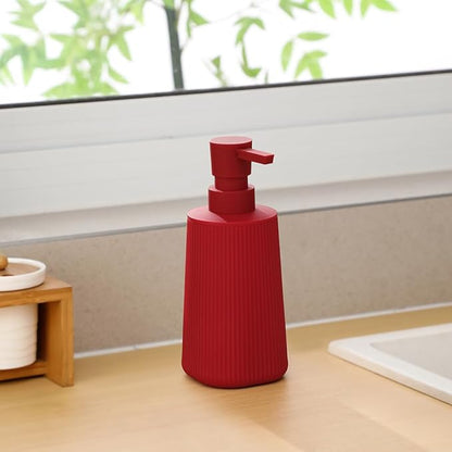 Small Soap Dispenser for Bathroom and Kitchen, Modern Farmhouse Striped Style