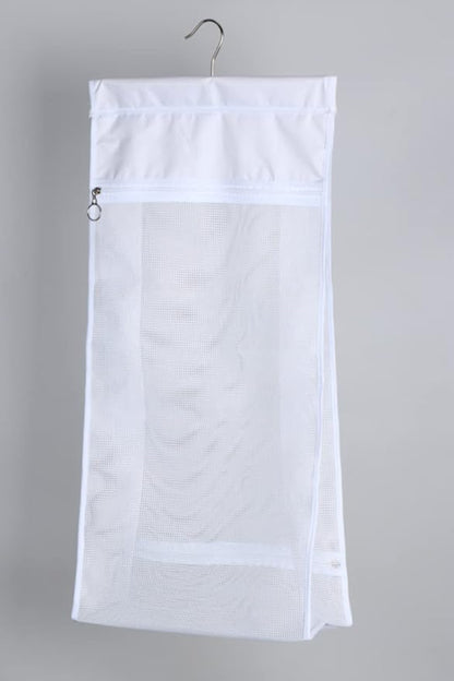 Jelier Hanging Mesh Laundry Basket, Collapsible Fabric Laundry Hamper