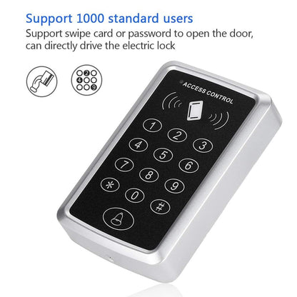 BSTUOKEY Door Access Control Keypad, Stand-Alone Password RFID Reader+5PCS Keyfob Keychain for Entry Home Security Access Controller