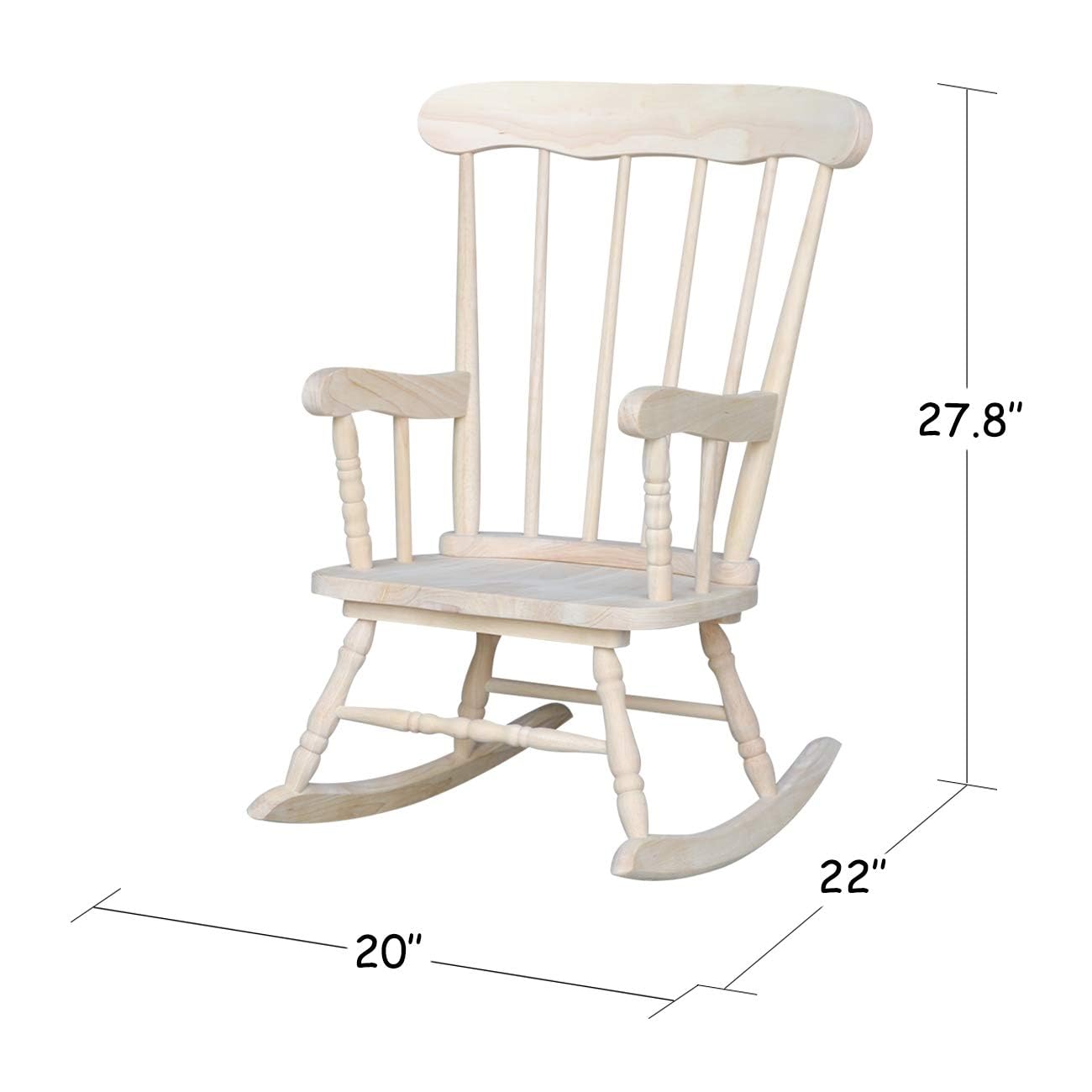 International Concepts Kid's Wooden Rocking Chair