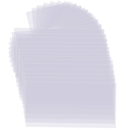 KOHAND 30 PCS Clear Blank Stencil Sheets 12 x 24 Inches, 6 mil Blank Mylar Templates, Large Blank Stencil Material for Making Your Own Stencils