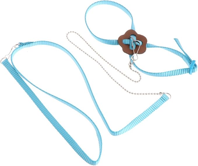 Pet Bird Harness Leash, Adjustable Parrot Flying Rope, Bright Color for Parrots, Pigeons, Lovebird, Outdoor Training, Anti-Flyaway, Green, Purple, Pink, Blue, Orange, 0.8x120cm/0.31x47.24''