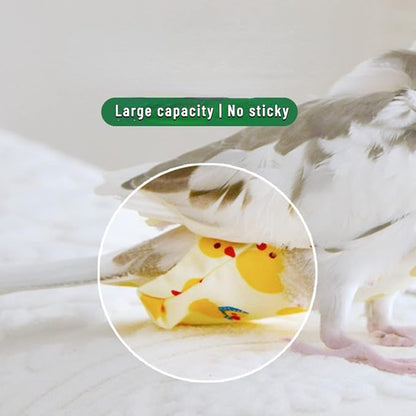 Bird Flight Suits Diapers for Monk Parakeets, Conures, Lovebirds, Cockatiels Flight Suits, Parrot Clothes, Bird Training Nappy Suit Liners Clothes (Medium,Orange)