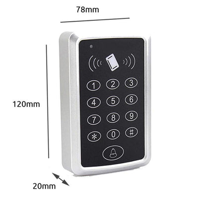 BSTUOKEY Door Access Control Keypad, Stand-Alone Password RFID Reader+5PCS Keyfob Keychain for Entry Home Security Access Controller