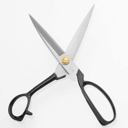 KAKURI Japanese Fabric Scissors for Sewing Lrage 9.5", Made in JAPAN, Professional Sewing Shears, Razor Sharp Japanese Steel Balde, Black