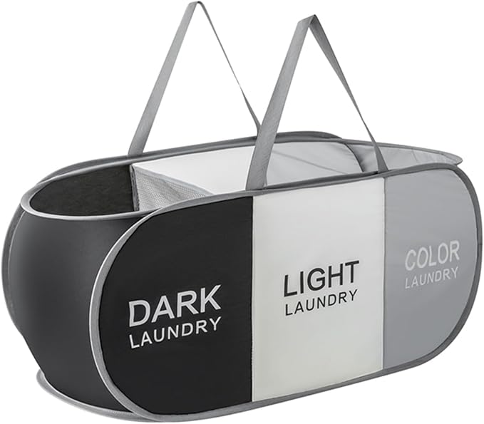 TECHMILLY Collapsible Laundry Basket Durable Pop Up Hamper