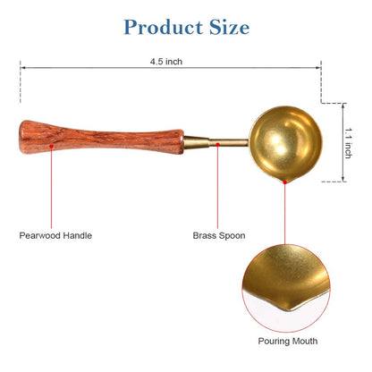 Triwol Wax Seal Maker Kit - Wax Seal Warmer & Melting Furnace, Wedding Spoon Holder & Envelope Sealer