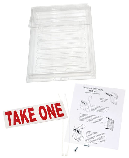 Outdoor Real Estate Brochure Box - Easy to Use Take One Document Holder Can Hold 200, 8.5 x 11 Documents, Flyers & Brochures or Other Outdoor Marketing Needs (2)