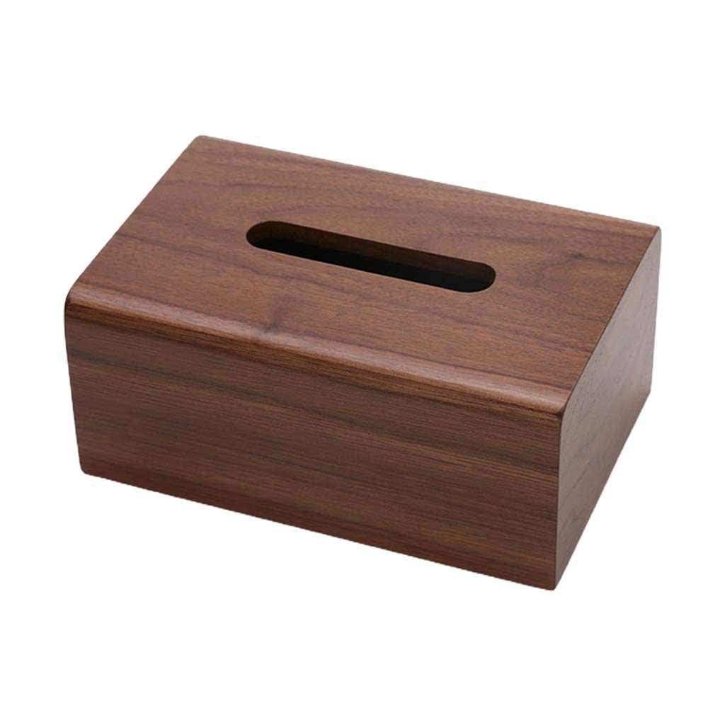 Walnut Tissue Box With Removable Lid Luxury Wooden Paper Holder Napkins For Case Living Room Coffee Table Desktop Drawer Box For Creative Solid Wood Desktop Storage Box Decoration Home Desk Napkins