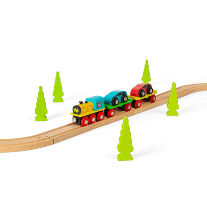 Bigjigs Rail Wooden Car Loader - Other Major Rail Brands are Compatible