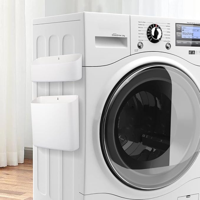 Picowe Magnetic Laundry Storage, 2 Pack Lint Holder Bin