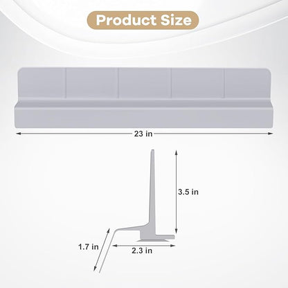 Sink Splash Guard with Suction Cups, Silicone Water Guard