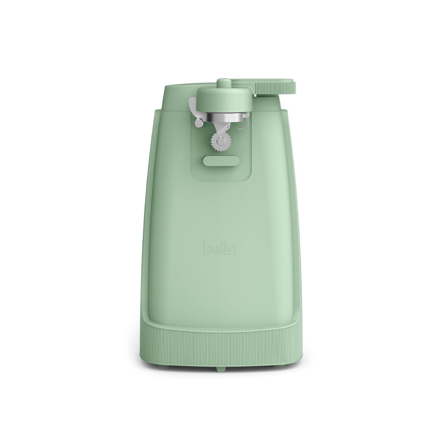 bella Electric Can Opener and Knife Sharpener, Multifunctional Jar and Bottle Opener with Removable Cutting Lever and Cord Storage, Stainless Steel Blade, Surf