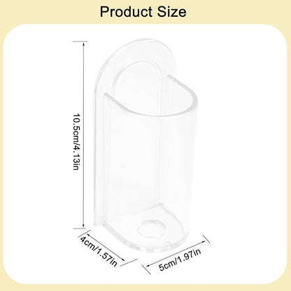 2 Pack Electric Toothbrush Holders, Self Adhesive Wall Mounted Clear Electric
